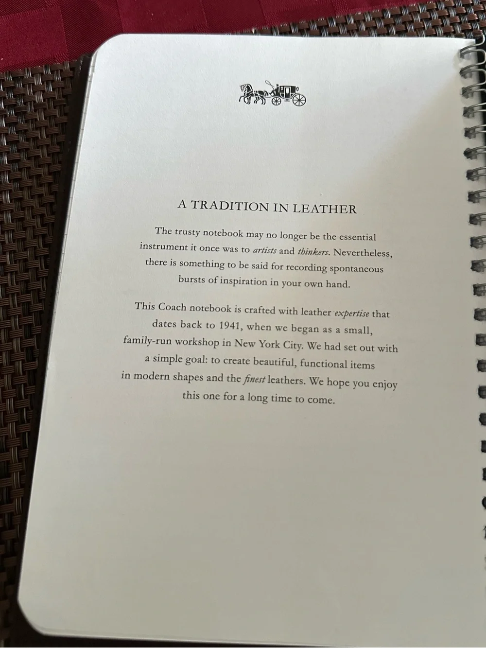 Coach Snap Notebook in signature Canvas